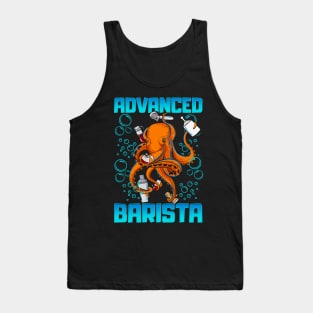 Octopus Advanced Barista Coffee Employee Tank Top